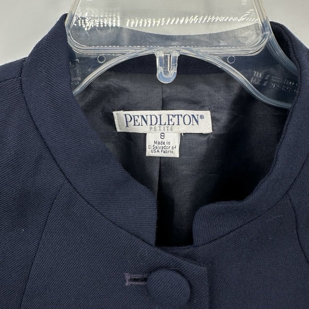 Pendleton Jacket Blazer 100% Wool Tweed Pockets C… - image 7